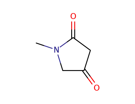Molecular Structure of 37772-91-1 (1-METHYL-PYRROLIDINE-2,4-DIONE)