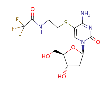 Molecular Structure of 135638-74-3 (5-<3-(Trifluoroacetamido)-1-thiapropyl>-2'-deoxycytidine)