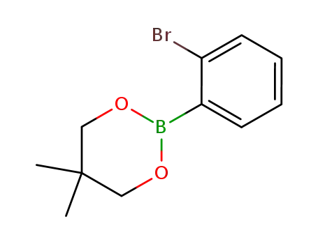 Molecular Structure of 884010-16-6 (2,2-dimethylpropane-1,3-diyl [2-bromophenyl] boronate)