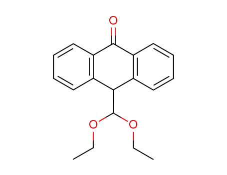 Molecular Structure of 77224-36-3 (10-(Diethoxymethyl)-9-anthrone)