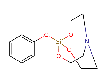 Molecular Structure of 13644-06-9 (2,8,9-Trioxa-5-aza-1-silabicyclo[3.3.3]undecane, 1-(2-methylphenoxy)-)