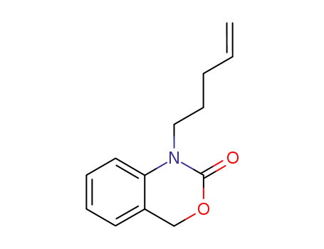 Molecular Structure of 85796-94-7 (2H-3,1-Benzoxazin-2-one, 1,4-dihydro-1-(4-pentenyl)-)