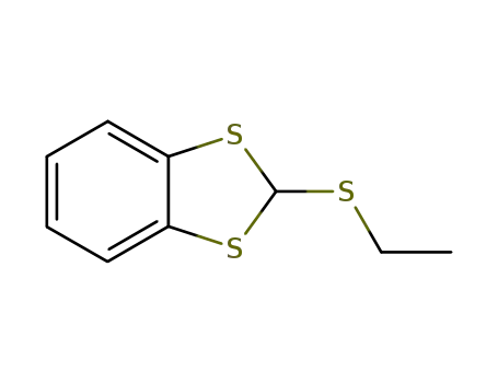 Molecular Structure of 57198-57-9 (1,3-Benzodithiole, 2-(ethylthio)-)