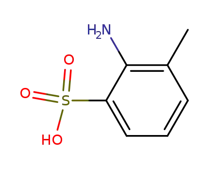 Molecular Structure of 600-77-1 (2-Amino-3-methylbenzenesulfonic acid)