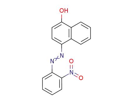 Molecular Structure of 25910-74-1 (1-Naphthalenol, 4-[(2-nitrophenyl)azo]-)