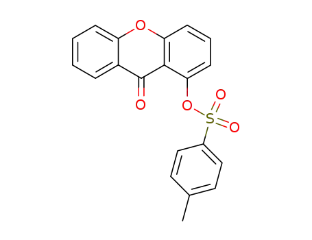 Molecular Structure of 723250-28-0 (9H-Xanthen-9-one, 1-[[(4-methylphenyl)sulfonyl]oxy]-)
