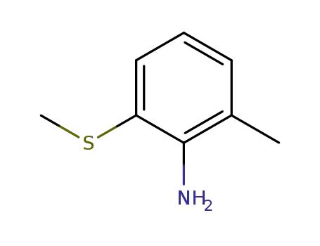 Molecular Structure of 100305-95-1 (Benzenamine, 2-methyl-6-(methylthio)-)