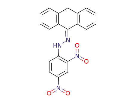 Molecular Structure of 132556-00-4 (Anthrone 2,4-dinitrophenylhydrazone)