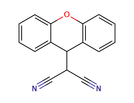 Molecular Structure of 6235-15-0 (9H-xanthen-9-ylpropanedinitrile)