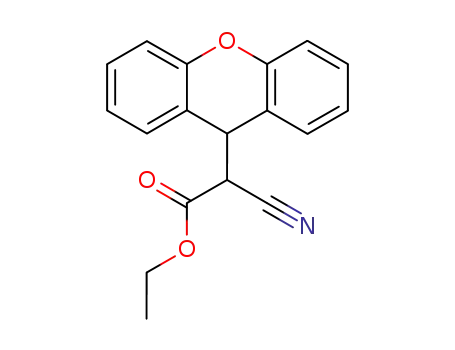 Molecular Structure of 26592-92-7 (ethyl cyano(9H-xanthen-9-yl)acetate)