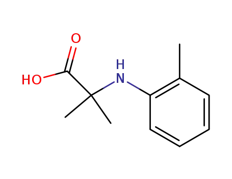 Molecular Structure of 117755-95-0 (Alanine, 2-methyl-N-(2-methylphenyl)-)