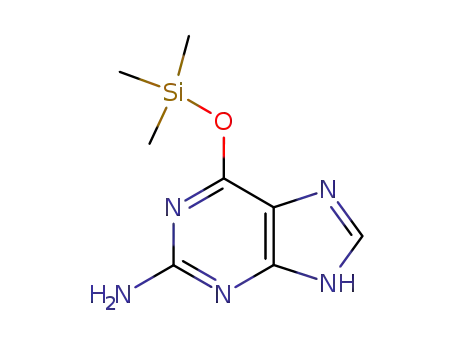 Molecular Structure of 890044-83-4 (6-Trimethylsilanyloxy-9H-purin-2-ylamine)