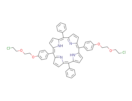 5,15-di<4-(6-chloro-1,4-dioxahexyl)phenyl>-10,20-diphenylporphyrin