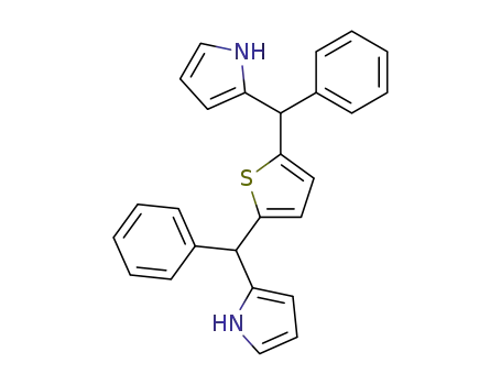Molecular Structure of 173322-57-1 (2,2'-[thiophene-2,5-diylbis(phenylmethylene)]bis[1H-pyrrole])