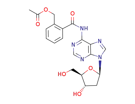 Acetic acid 2-[9-((2R,4S,5R)-4-hydroxy-5-hydroxymethyl-tetrahydro-furan-2-yl)-9H-purin-6-ylcarbamoyl]-benzyl ester