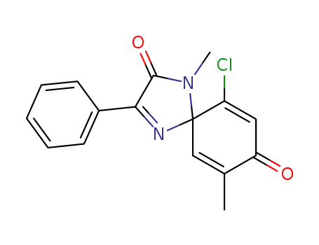 6-chloro-1,9-dimethyl-3-phenyl-1,4-diazaspiro[4.5]deca-3,6,9-triene-2,8-dione