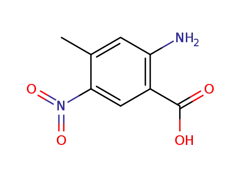 Molecular Structure of 204254-68-2 (Benzoic acid, 2-amino-4-methyl-5-nitro- (9CI))