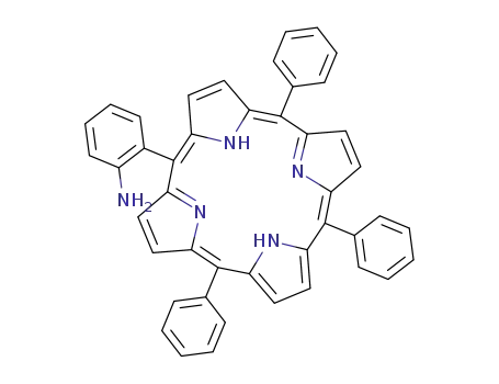 Molecular Structure of 69082-94-6 (meso-mono(β-o-aminophenyl)triphenylporphyrin)