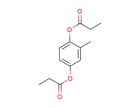 Molecular Structure of 133411-19-5 (1,4-O-di-propanoylmethylhydroquinone)