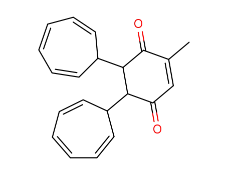 Molecular Structure of 60457-31-0 (5,6-Di-cyclohepta-2,4,6-trienyl-2-methyl-cyclohex-2-ene-1,4-dione)