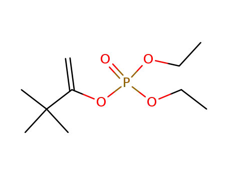 Molecular Structure of 949091-15-0 (3,3-dimethylbut-1-en-2-yl diethyl phosphate)