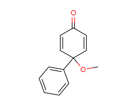 Molecular Structure of 28093-86-9 (2,5-Cyclohexadien-1-one, 4-methoxy-4-phenyl-)