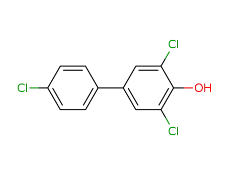 Molecular Structure of 4400-06-0 (4-HYDROXY-3,4',5-TRICHLOROBIPHENYL)