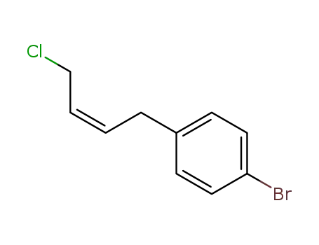 Molecular Structure of 77028-09-2 (Benzene, 1-bromo-4-(4-chloro-2-butenyl)-, (Z)-)