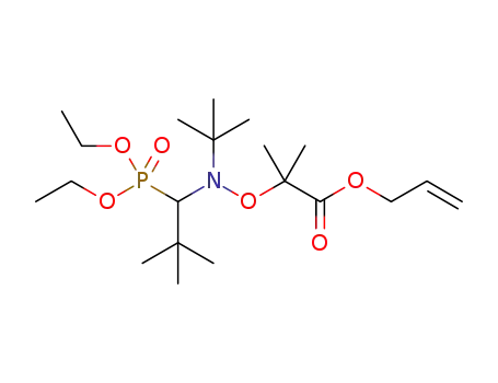 Molecular Structure of 1393670-68-2 (allyl 2-((tert-butyl(1-(diethoxyphosphoryl)-2,2-dimethylpropyl)amino)oxy)-2-methylpropanoate)