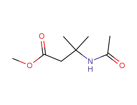 Molecular Structure of 43135-04-2 (methyl β-(Nacetylamino)isovalerate)