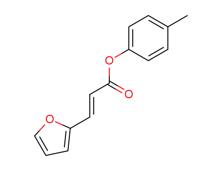 Molecular Structure of 77800-46-5 (3<i>t</i>-[2]furyl-acrylic acid <i>p</i>-tolyl ester)