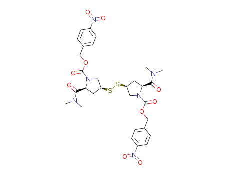 bi[(2S,4S)-2-dimethylaminocarbonyl-1-PNZ-pyrrolindin-4-yl]disulfide