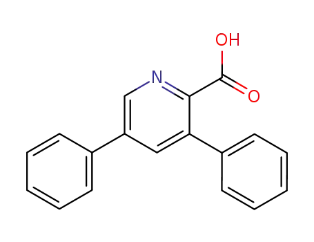 Molecular Structure of 101605-25-8 (3,5-Diphenylpyridine-2-carboxylic acid)