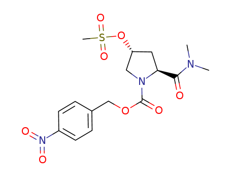 (2S,4R)-2-dimethylaminocarbonyl-4-mesyloxy-1-p-nitrobenzyloxycarbonylpyrrolidine