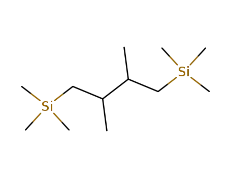 Molecular Structure of 18056-16-1 (Silane, (2,3-dimethyl-1,4-butanediyl)bis[trimethyl-)