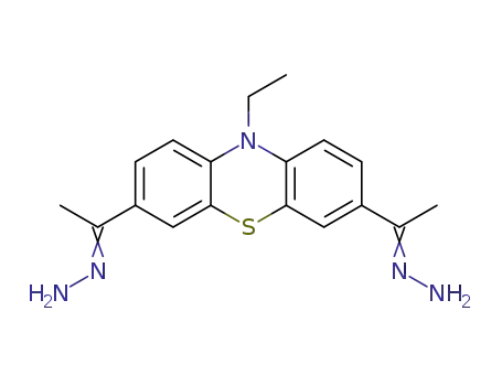 Molecular Structure of 909391-35-1 (3,7-bis(2-hydrazonoethy)-(10-ethylphenothiazine))