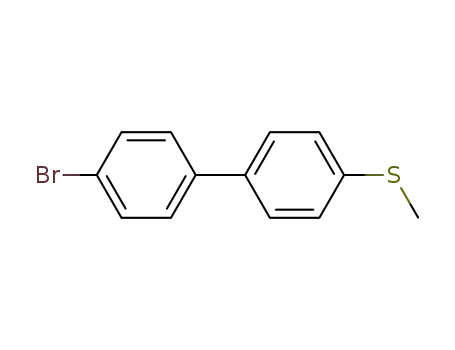 Molecular Structure of 3393-00-8 (4-bromo-4'-methylsulfanyl-biphenyl)