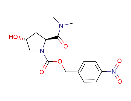 Molecular Structure of 130625-69-3 ((2S,4R)-1-p-Nitrobenzyloxycarbonyl-2-dimethylaminocarbonyl-4-hydroxypyrrolidine)