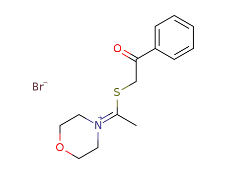 4-[1-(2-Oxo-2-phenyl-ethylsulfanyl)-ethylidene]-morpholin-4-ium; bromide