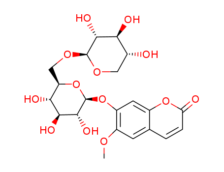 6-Methoxy-7-(6-O-β-D-xylopyranosyl-β-D-glucopyranosyloxy)-2H-1-benzopyran-2-one CAS 18309-73-4