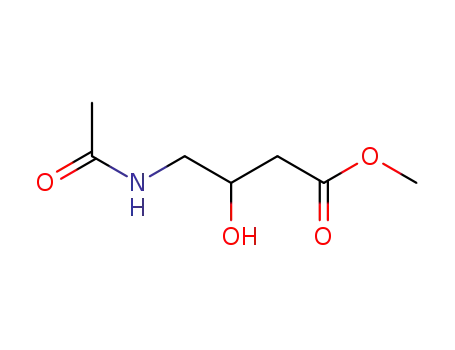 Molecular Structure of 121596-88-1 (methyl 4-(acetylamino)-3-hydroxybutanoate)