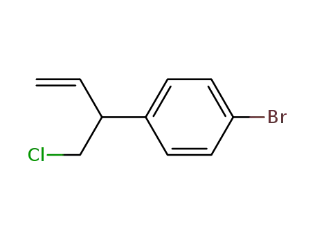 Molecular Structure of 77028-08-1 (Benzene, 1-bromo-4-[1-(chloromethyl)-2-propenyl]-)