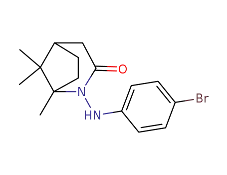 2-Azabicyclo[3.2.1]octan-3-one,
2-[(4-bromophenyl)amino]-1,8,8-trimethyl-