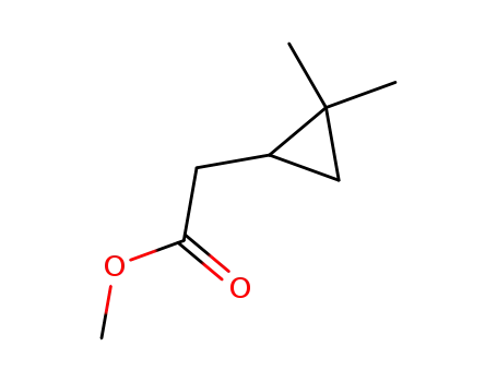 Molecular Structure of 20602-89-5 ((2,2-Dimethyl-cyclopropyl)-essigsaeuremethylester)