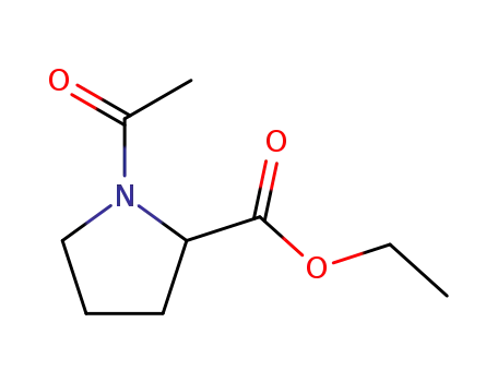 Molecular Structure of 125347-82-2 (N-ACETYL-L-PROLINE ETHYL ESTER)