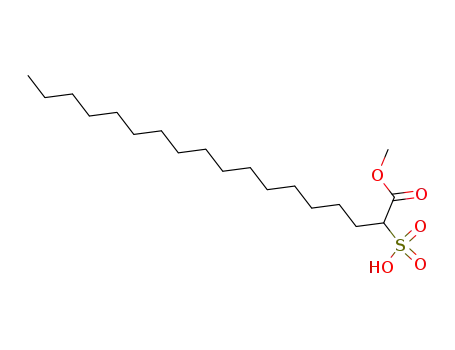 Molecular Structure of 3076-26-4 (1-methyl 2-sulphooctadecanoate)