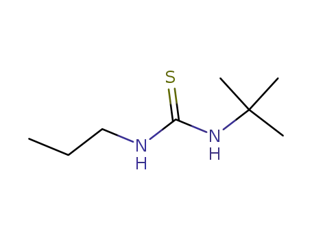 Molecular Structure of 14326-98-8 (Thiourea, N-(1,1-dimethylethyl)-N'-propyl-)