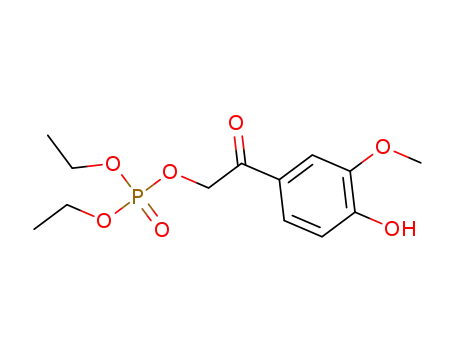 diethyl (2-(4-hydroxy-3-methoxyphenyl)-2-oxoethyl) phosphate