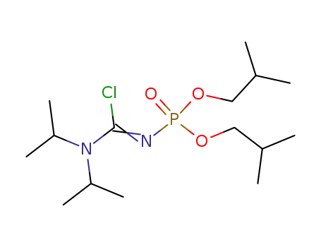 [1-Chloro-1-diisopropylamino-meth-(Z)-ylidene]-phosphoramidic acid diisobutyl ester