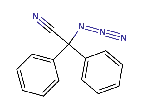Molecular Structure of 51065-40-8 (α-azidodiphenylacetonitrile)